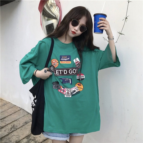 Oversize Short Sleeve Girls Tee - Picture 7 of 8